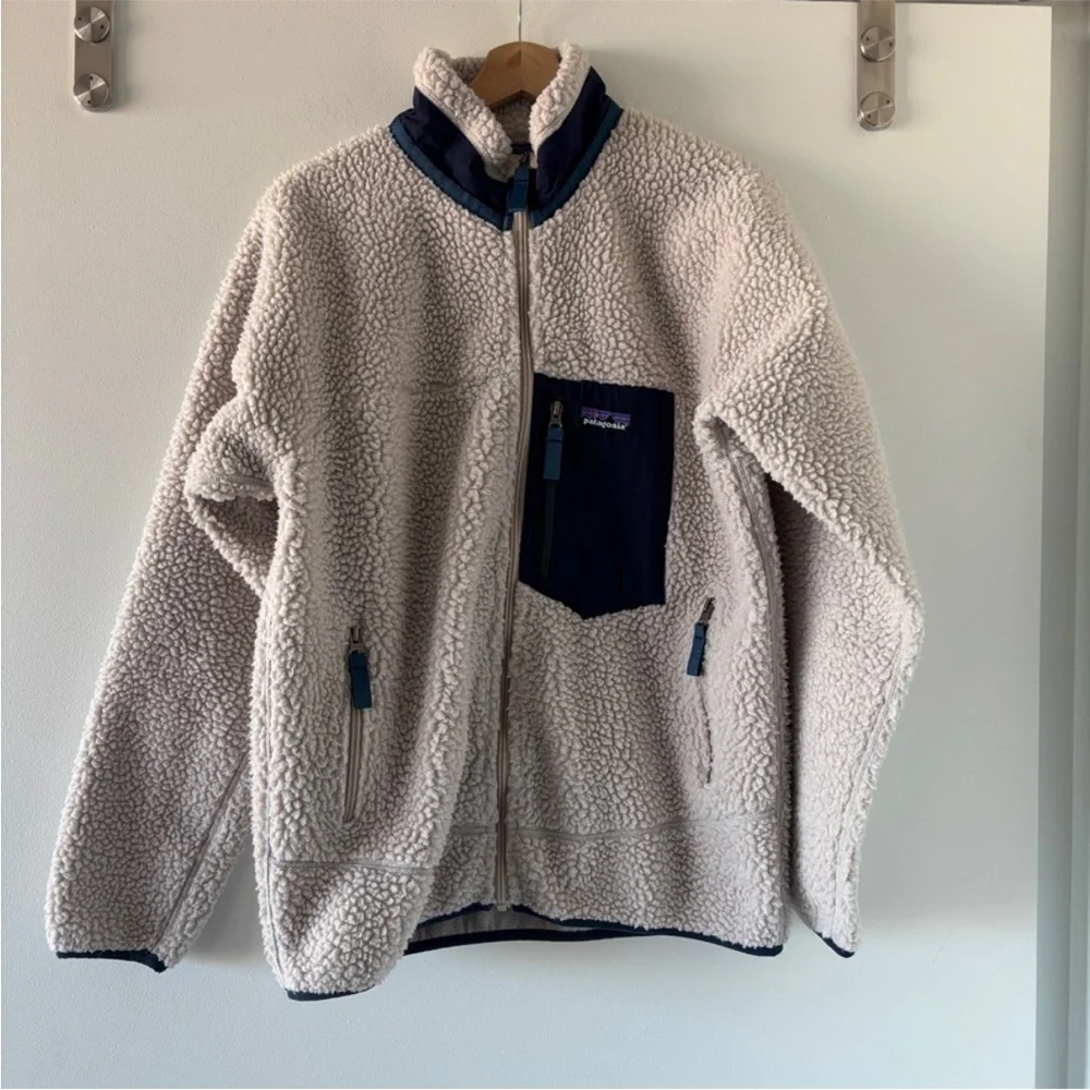 Patagonia Retro X Sherpa Fleece Zip Up Jacket Deep Pile L - Picture 3 of 7